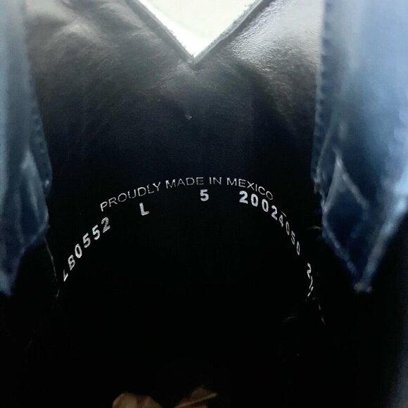 Lane PLAIN JANE Womens Cowboy Midi Boots 5 Blue Western Cowgirl Short Boot - Picture 11 of 13